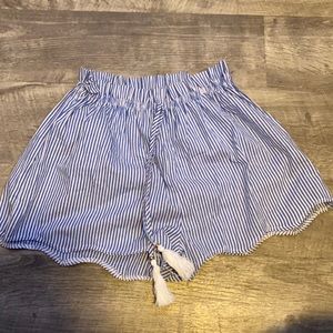 paper bag stripped shorts